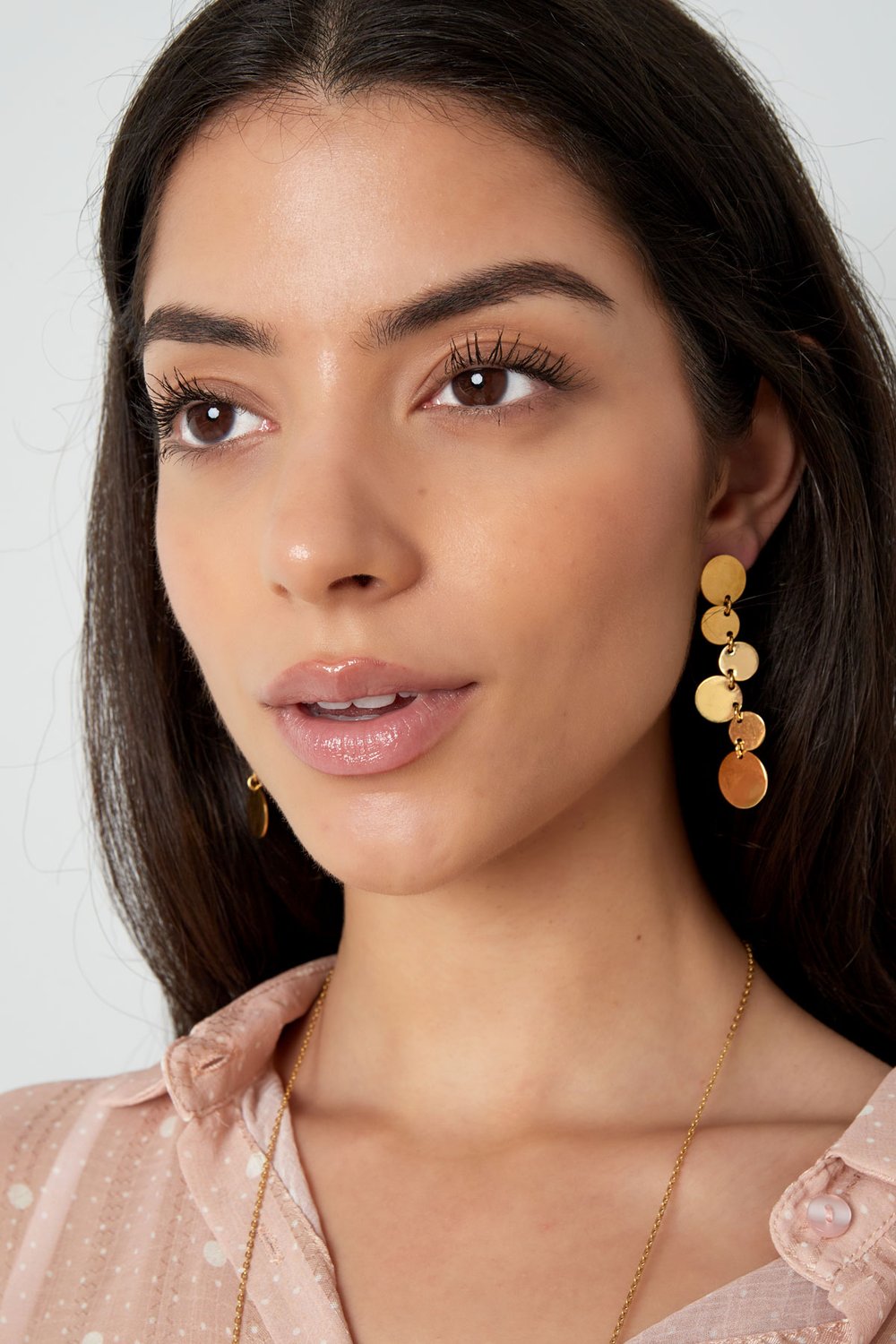 Earrings coins party - Silver Color color h5Picture2